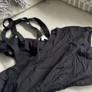 Madewell Linen Maternity Overalls